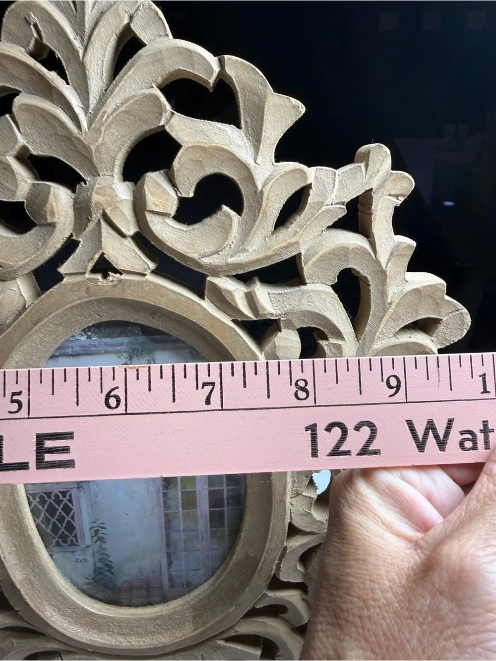 Ornate Gold Carved Oval Picture Frame - Home Accents
